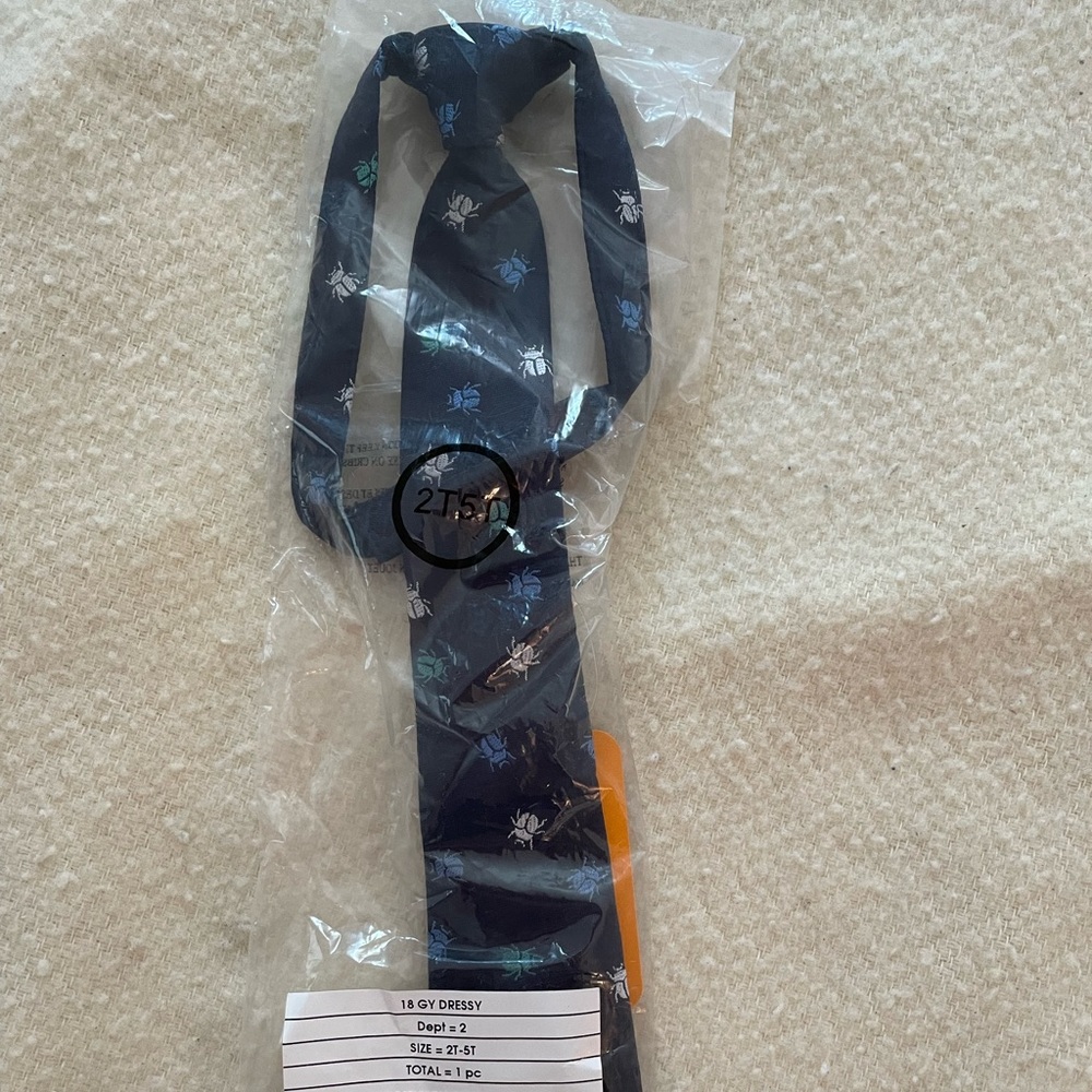 Gymboree Toddler Boys Blue Bug Tie - new with tags
